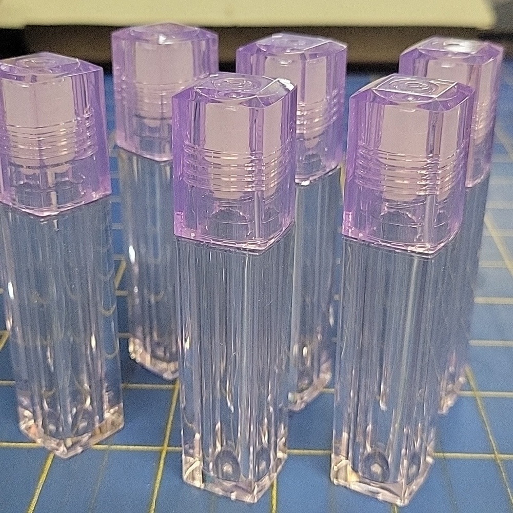 Bundle of 6 Roller Bottle Essential Oil Lip Gloss or Perfume 6.5" ml